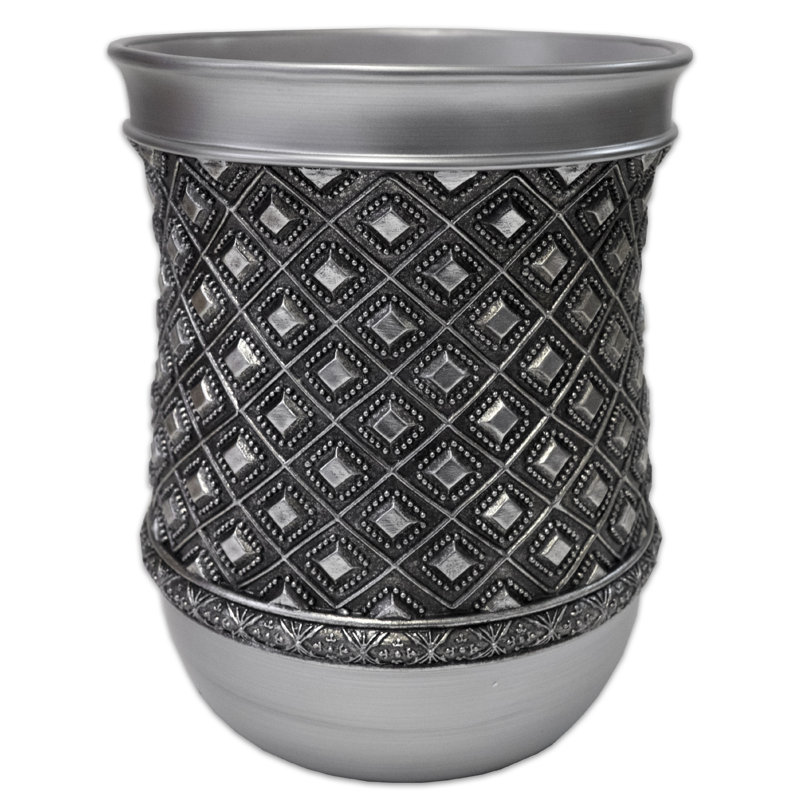 Sweet Home Collection Diamond Bathroom Waste Basket Wayfair